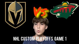 Custom Playoffs Game 1 in NHL 24!
