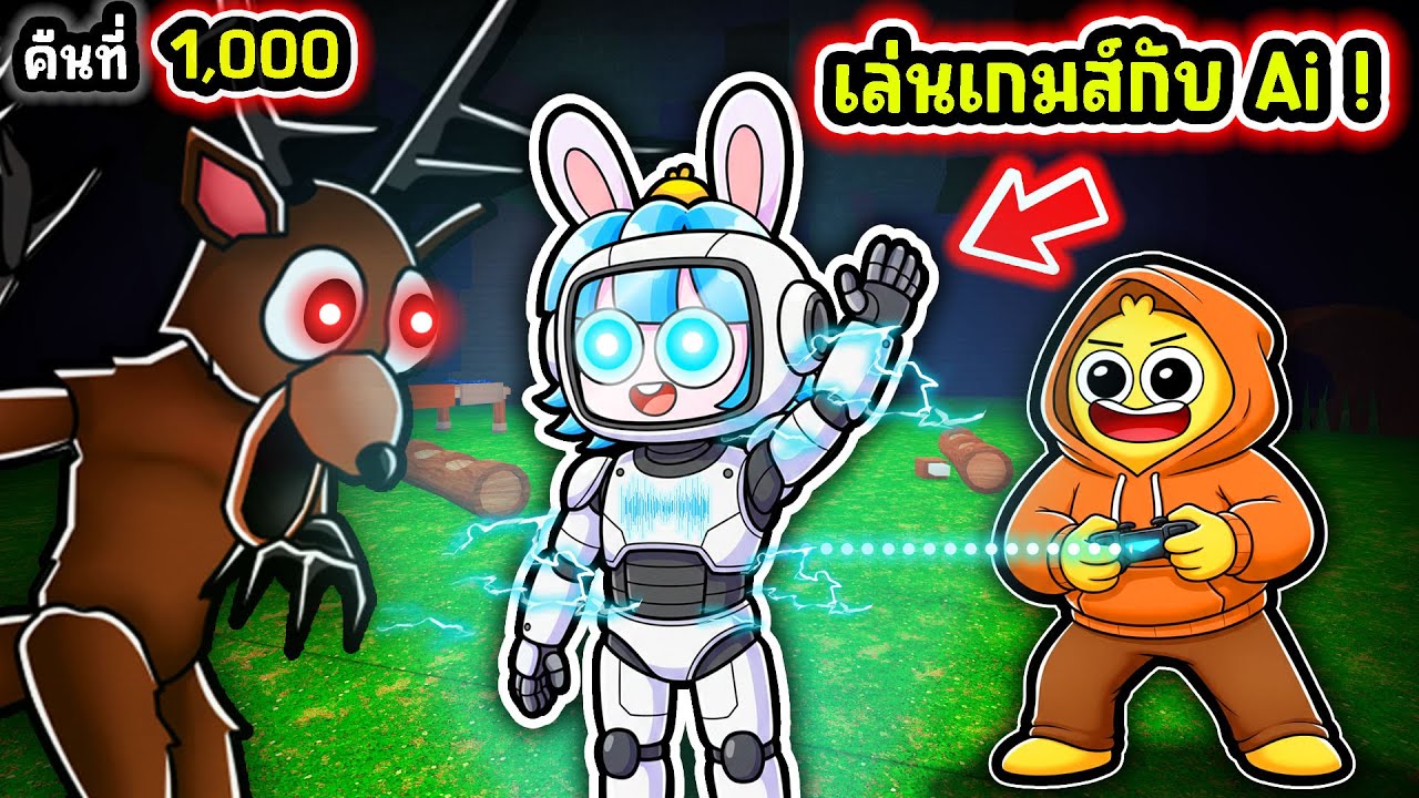 เอ็นเจกลายเป็นหุ่นยนต์ AI อัจฉริยะ! | Roblox 99 Nights in the Forest