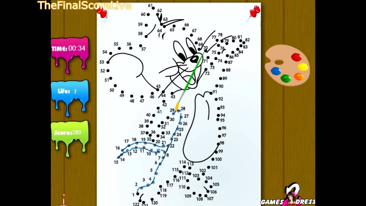 Tom and Jerry Kids Games Tom And Jerry Dots