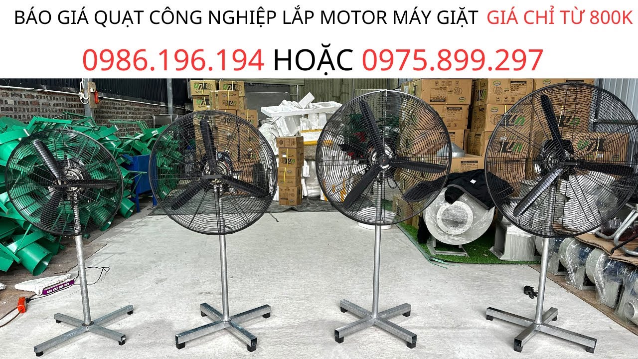 Quạt Công Nghiệp Chế Từ Động Cơ Máy Giặt . Giá Chỉ Từ 800k