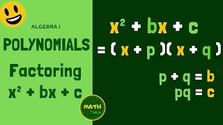 How to Factor Polynomial x^2+bx+c 5 Examples in Under 10 min - Algebra 1