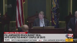 Pennsylvania lawmakers clear hurdle ahead of budget deal
