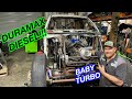 Installing our Duramax Mock Up Engine In Our Mega Truck Race Truck!!!