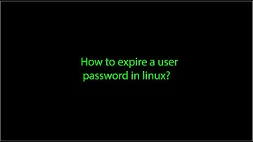 How to expire a user account in linux?