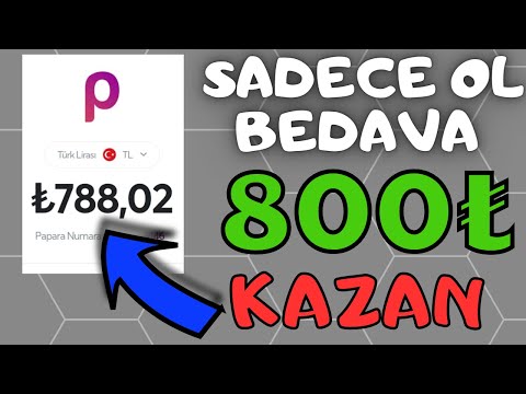 Sadece Ol Bedava 800₺ Kazan 🤑-💰(ÖDEME VİDEO)🤑- İnternetten Para Kazanma Yolları 2023