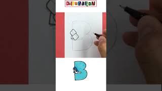 Dibujando y Coloreando la letra B del Alfabeto LORE | Dibujos del Alfabeto Lore