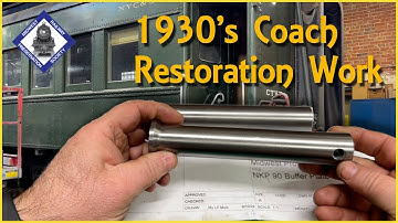 Thumbnail of Vintage Railroad Passenger Car - Making Buffer Plate Pins