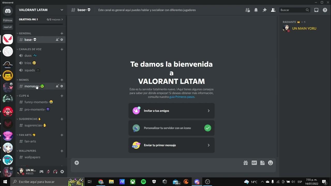 NUEVO SERVER DE DISCORD DE VALORANT YouTube