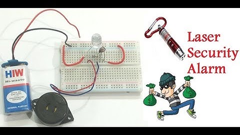 Laser Security Alarm System Project | Breadboard | Hindi