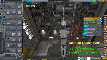 Modular Launch Pads v2 Dev Demo: Small Saturn Tower Update