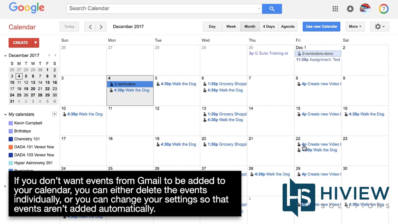 How to create Calendar events from Gmail YouTube