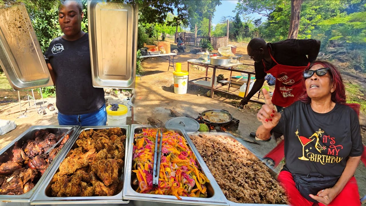Birthday cookout for one of our subscribers who cannot see and she watch every video we put out‼️