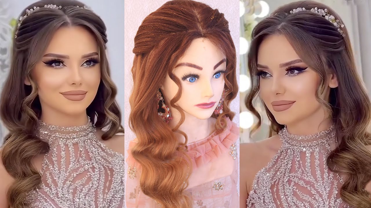 New bridal hairstyle - beautiful curly hairstyle for girls l simple hairstyle l hairstyle