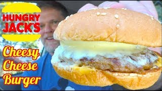 Hungry Jacks Cheesy Cheese Burger Review  Greg's Kitchen