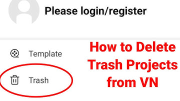 How to Delete Trash Projects from VN Video Editor App | How to Delete Video from Trash in VN App