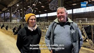 Au Printemps, On Retire Le Bardage De La Stabulation Pour Éviter Le Stress Thermique