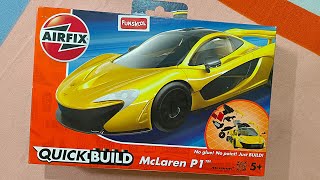 Airfix Quick Build Mclaren P1 Unboxing Package Review Part 1