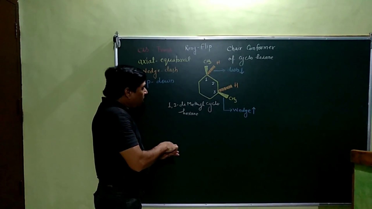 CisTrans AxialEquatorialWedgeDashUpDown Chair Conformer