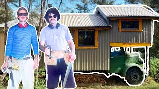 Zelfgebouwd Tiny Huis Op Oude Truck In Nieuw Zeeland