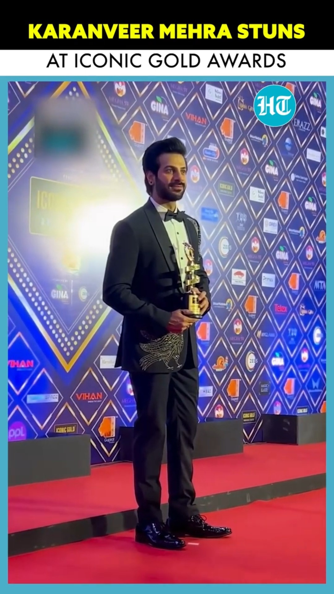 Bigg Boss 18 winner Karanveer Mehra Makes A Dashing Appearance At Iconic Gold Awards #ytshorts
