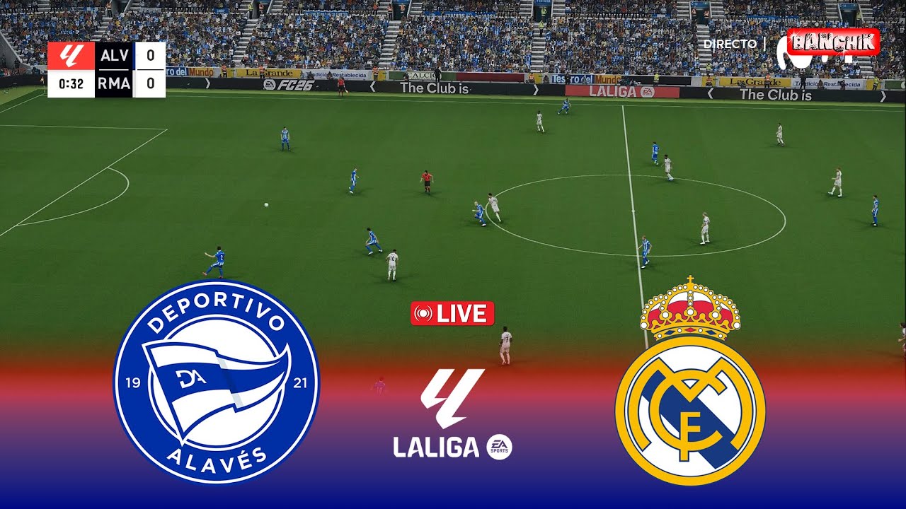 🔴Deportivo Alaves vs Real Madrid - La Liga 2025/26 Match en vivo | Pes ...