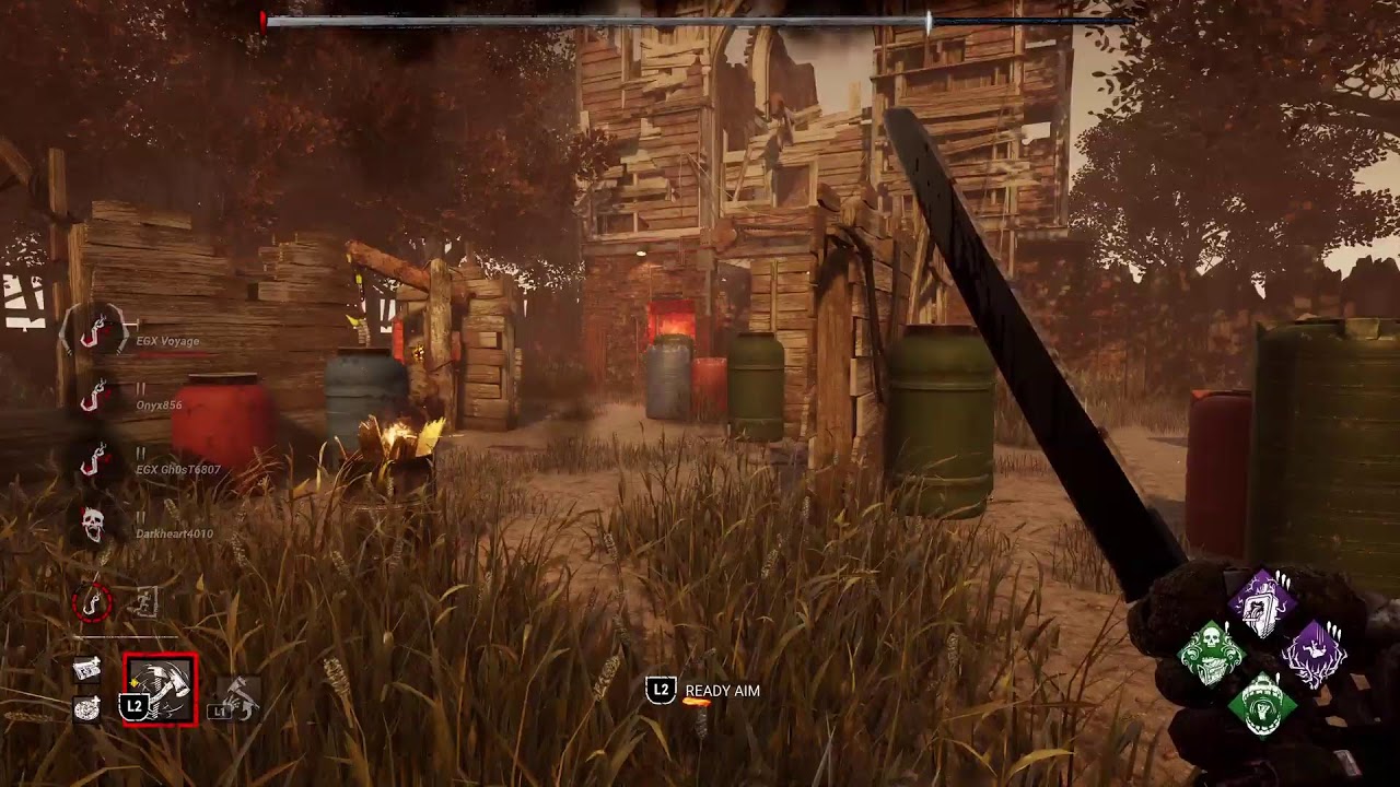 Dbd gameplay 4 (just got springtrap and did 1 warmup match before)