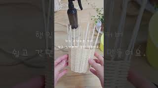 #라탄공예 #라탄화분커버 #행잉화분 #rattan #식집사