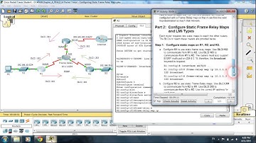 4.2.1.4 Packet Tracer - Configuring Static Frame Relay Maps