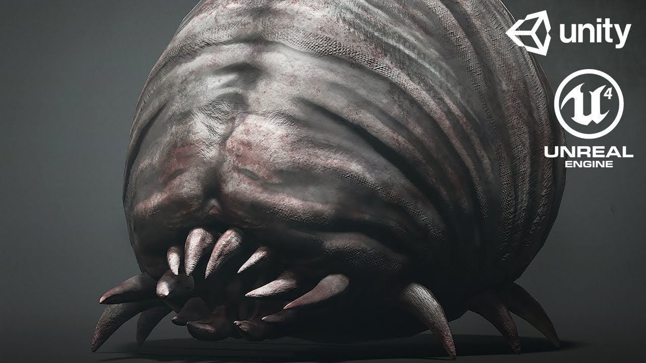 Horror worm2 - 3D Сharacter - YouTube