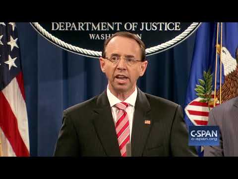 Word for Word: Deputy AG Rosenstein on Indictments of 12 Russian Intelligence Officers (C-SPAN)