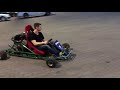 Gokart z silnikiem ścigacza Kawasaki ZX6R burnout