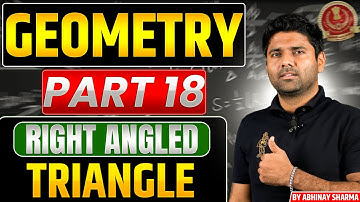 Right Angled Triangle Geometry Part 19 - By Abhinay Sharma (Abhinay Maths)
