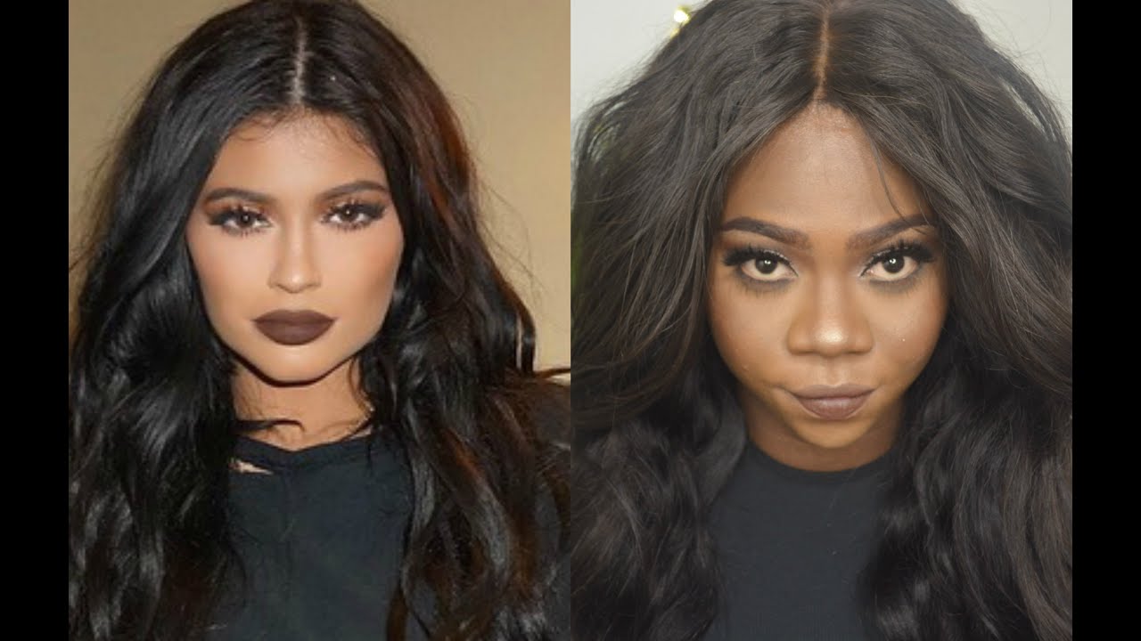 Kylie Jenner Inspired Hair Makeup Tutorial For Darker Skin YouTube