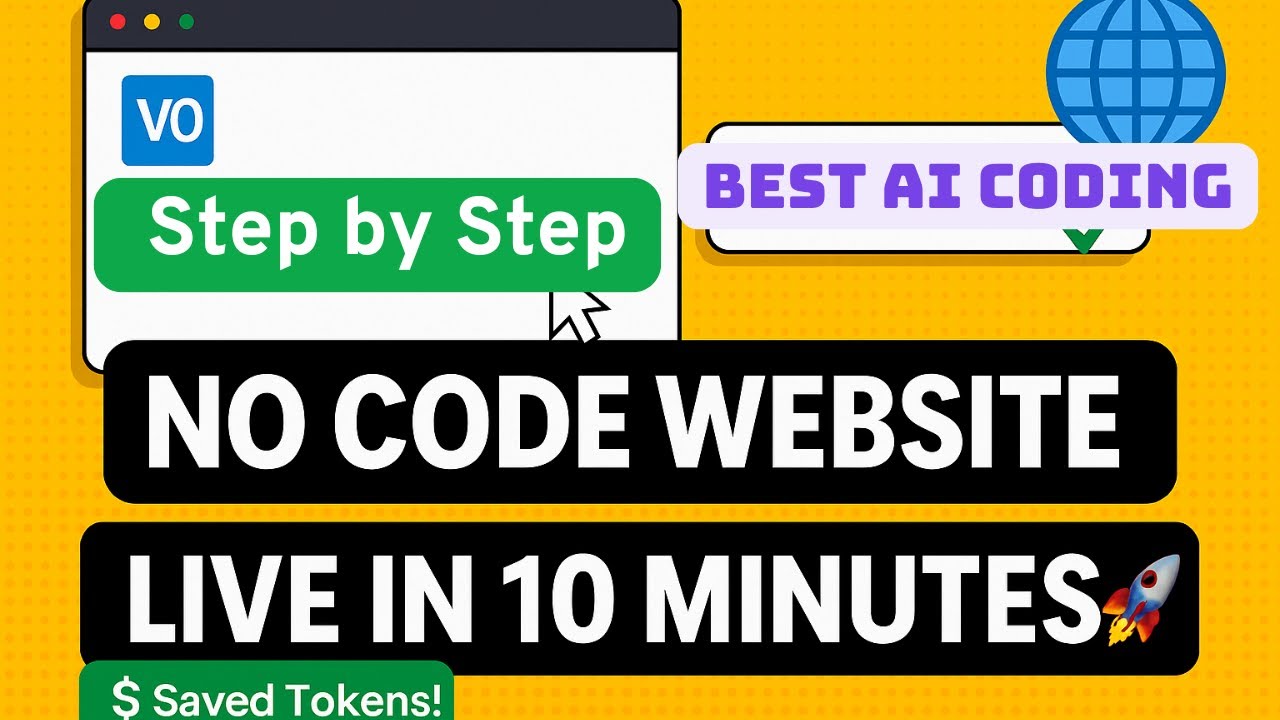 Build & Launch a No-Code Website with V0 AI in Minutes! | Custom Domain Setup (Step-by-Step)