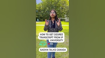 How to get degree transcript from IP university #ggsipuniversity #ggsipu #indiatocanada #transcript
