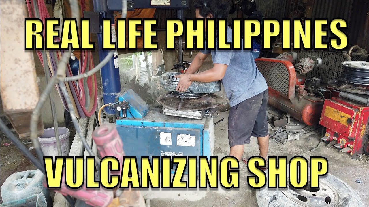 Filipino Tire Repair. Vulcanizing Shop - YouTube
