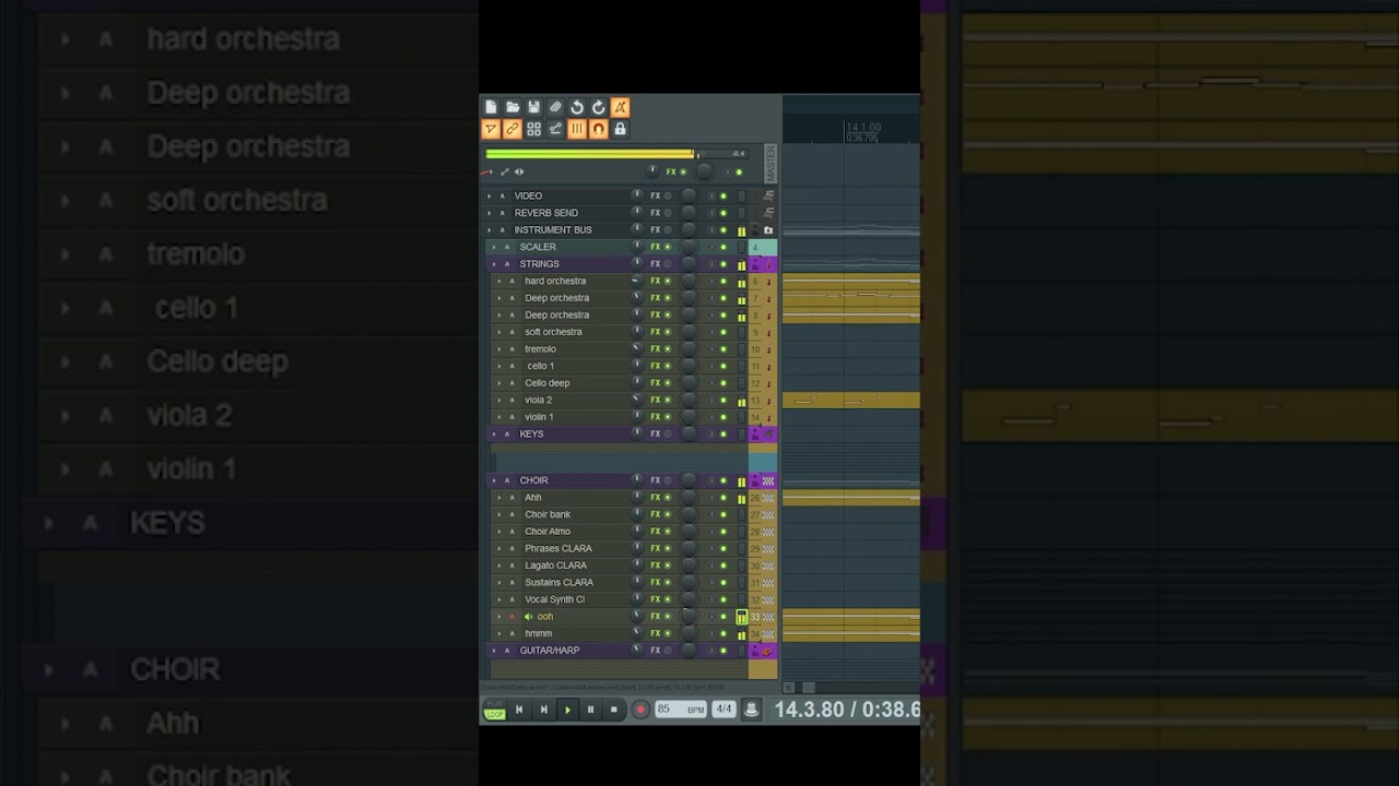 DBZ Inspired Orchestral Music in REAPER (WAIT TILL THE END)