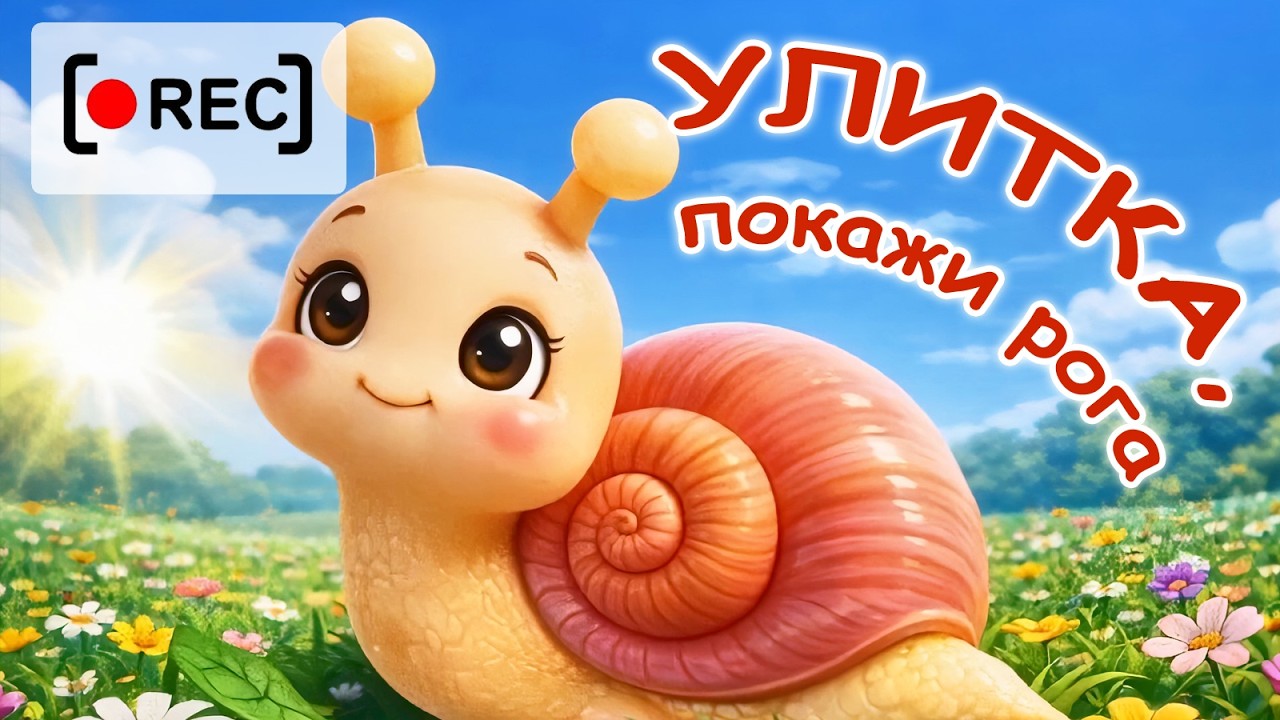 🐌УЛИТКА, ПОКАЖИ РОГА! / Мульт-песенка для малышей. Наше всё [rec]✨