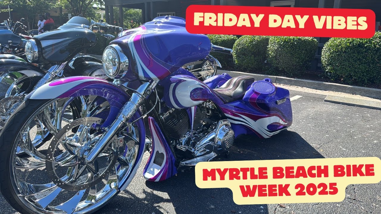 Myrtle Beach Bike Week 2025 Day Vibes | Black Bike Week | Hooters