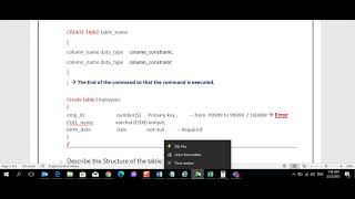 oracle 06 Create Table with Constraints