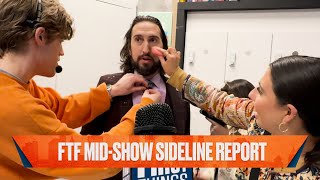 FTF Mid-Show Sideline Report: Nick Got Water Thrown In His Face Live On Air 😲 BONUS