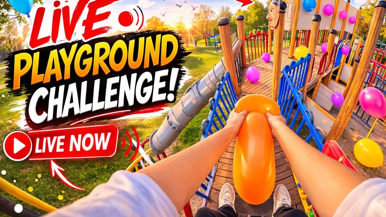 LIVE 🔴 Crazy Playground Balloon Challenge! Don’t Miss It
