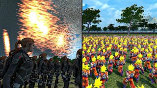 Super Archers And Heroes vs Super Goku Wave - Ultimate Epic Battle Simulator 2