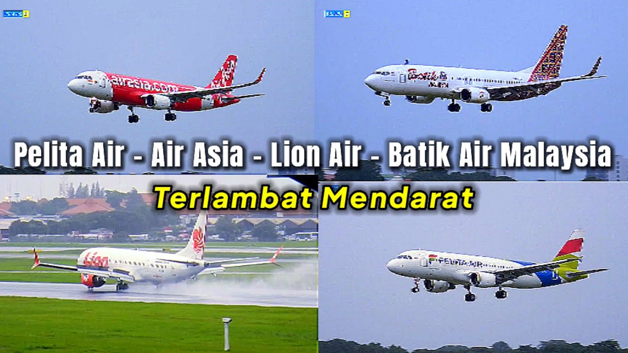 Karena Hujan .. 2 Pesawat GAGAL LANDING - 2 GANTI ARAH Ke Runway 25L Di Bandara Soekarno Hatta