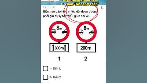 Mẹoo 2 biển báo hay nhầm "chiều dài" và "khoảng cách" #meolaixe #meolythuyet600cau #b2 #hoclaixe #h