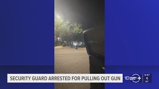 Security guard charged after pointing firearm at man near Tampa apartment complex, police say