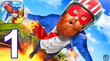 Stuntman Ragdoll Action Movie - Gameplay Walkthrough Part 1 Tutorial Levels 1-4 (iOS,Android)