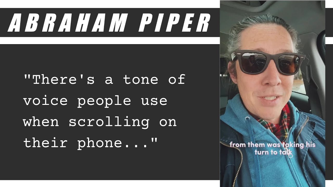 Does phone scrolling change your tone of voice? YouTube