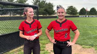 West’s Ally Buckner & Maleah Whitman discuss the Senators’ come-from-behind win over Lynchburg-Clay