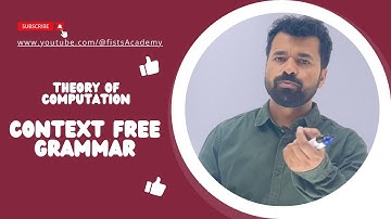 Lec 61 | Context Free Grammar | Type 2 Grammar | @fistsAcademy